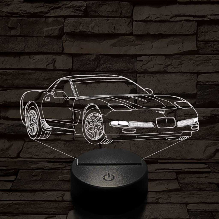 Chevrolet Corvette C5 7 színű 3D led lámpa