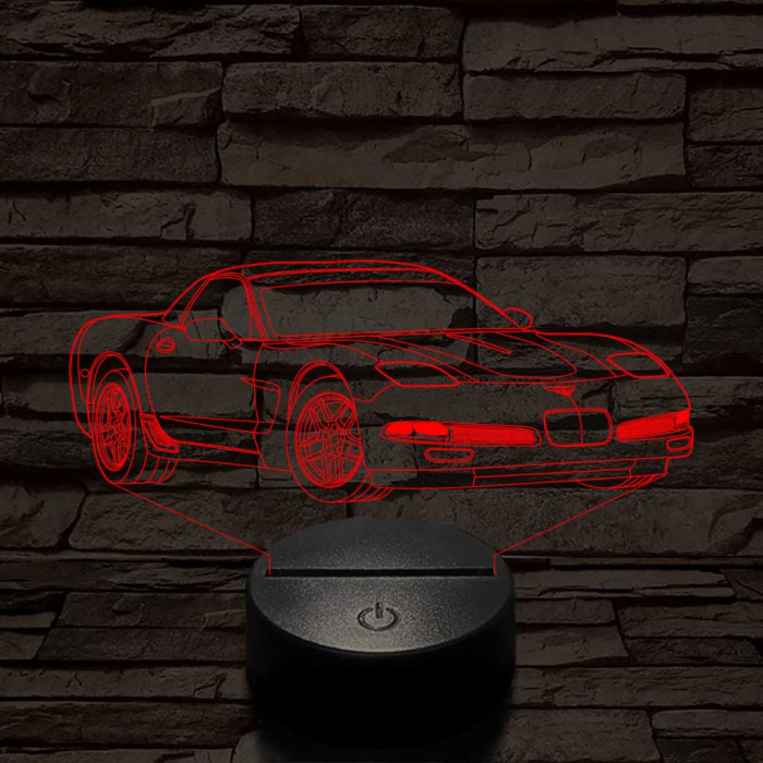 Chevrolet Corvette C5 7 színű 3D led lámpa