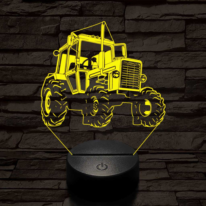 MTZ traktor 3D led lámpa