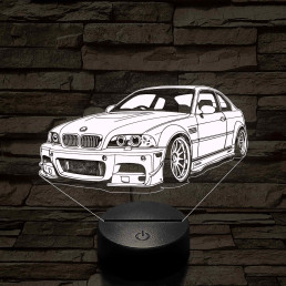 BMW M3 E46 7 színű 3D led lámpa