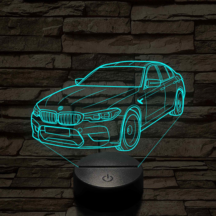 BMW M5 M60 2004 7 színű 3D led lámpa