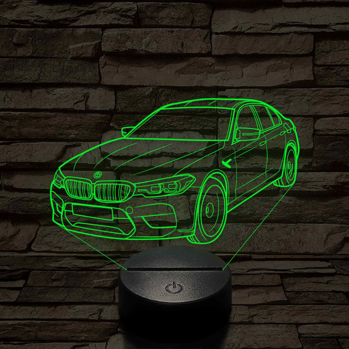 BMW M5 M60 2004 7 színű 3D led lámpa