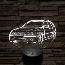 BMW 3 E46 Kombi 7 színű 3D led lámpa