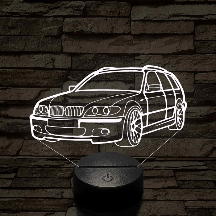 BMW 3 E46 Kombi 7 színű 3D led lámpa
