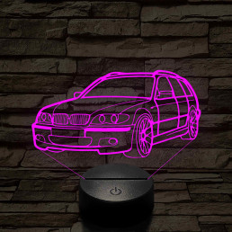 BMW 3 E46 Kombi 7 színű 3D led lámpa