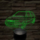 VW Golf MK3  7 színű 3D led lámpa