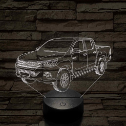 Toyota Hilux 7 színű 3D led lámpa