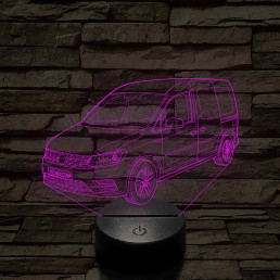 VW Caddy  7 színű 3D led lámpa