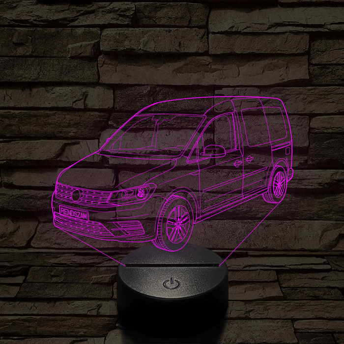 VW Caddy  7 színű 3D led lámpa
