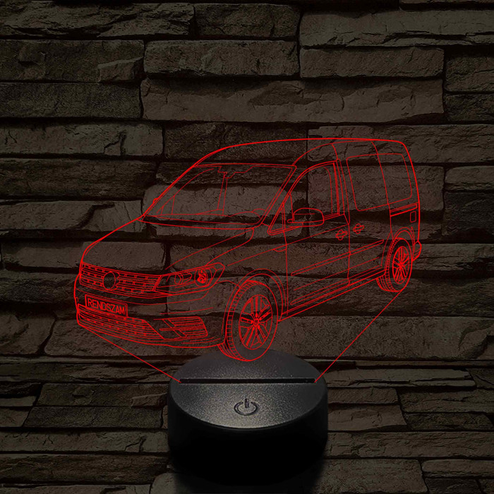 VW Caddy  7 színű 3D led lámpa