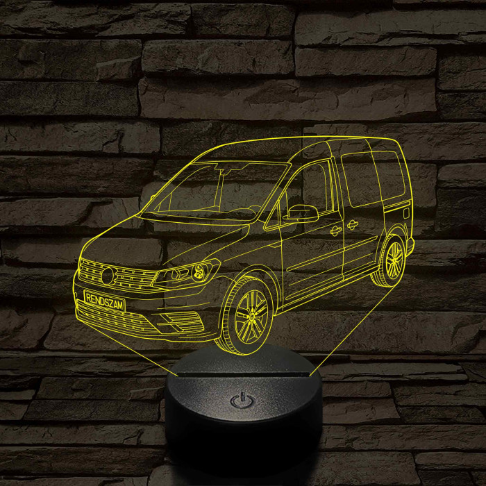 VW Caddy  7 színű 3D led lámpa
