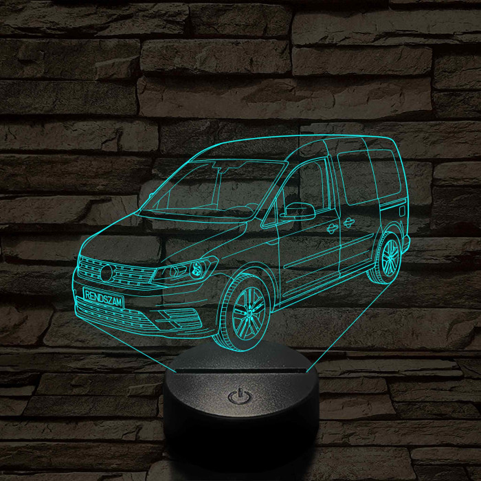 VW Caddy  7 színű 3D led lámpa
