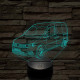 VW Caddy  7 színű 3D led lámpa