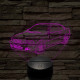 Klasszikus Coupé 2002-es 7 színű 3D led lámpa