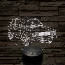 Volkswagen Golf 1 kereklámpás –  7 színű, színváltós 3D LED lámpa