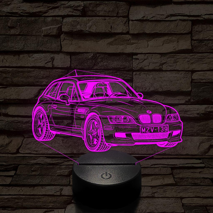 BMW Z3 Coupe – 7 színű, színváltós 3D LED lámpa