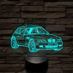 BMW Z3 Coupe – 7 színű, színváltós 3D LED lámpa