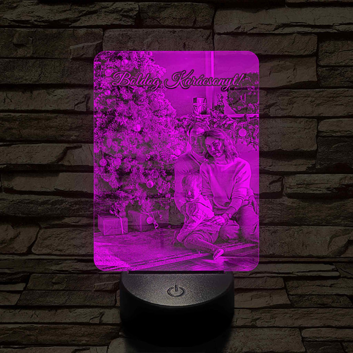 Hasznos karácsonyi ajándék nőknek 7 színű 3D led lámpa