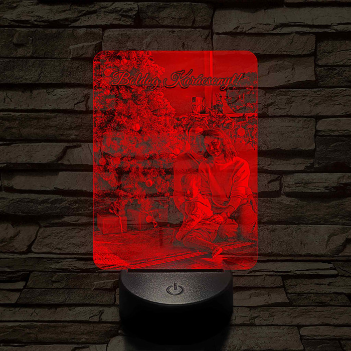 Hasznos karácsonyi ajándék nőknek 7 színű 3D led lámpa