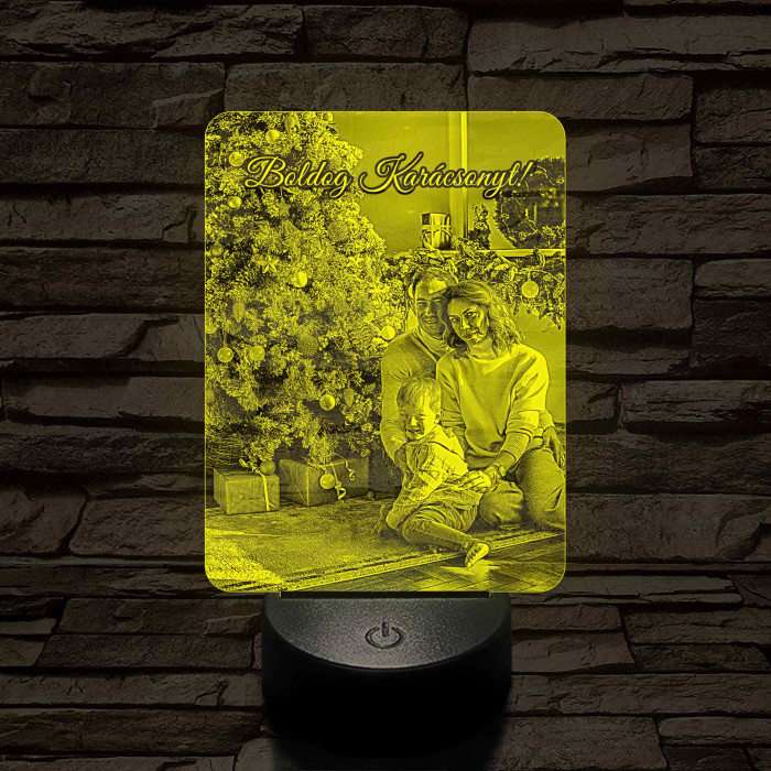 Hasznos karácsonyi ajándék nőknek 7 színű 3D led lámpa