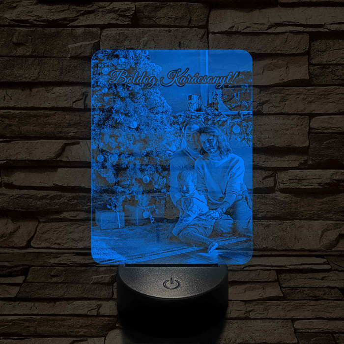 Hasznos karácsonyi ajándék nőknek 7 színű 3D led lámpa