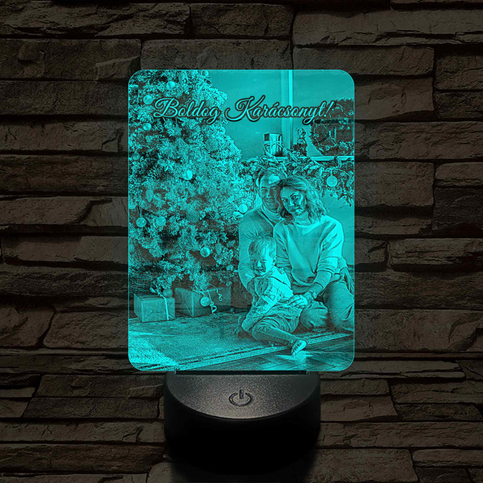 Hasznos karácsonyi ajándék nőknek 7 színű 3D led lámpa