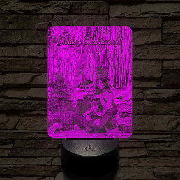 Karácsonyi ajándék férfiaknak 7 színű 3D led lámpa