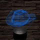 Cowboy kalap  7 színű 3D led lámpa