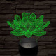 Lótusz virág 7 színű 3D led lámpa