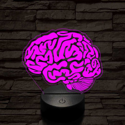 Agy 7 színű 3D led lámpa