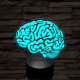 Agy 7 színű 3D led lámpa