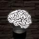 Agy 7 színű 3D led lámpa