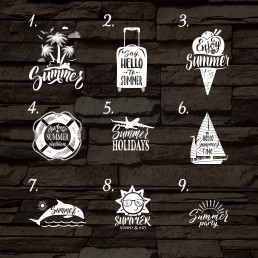 Szeretem a nyarat mintaválasztós 7 színű 3D led lámpa