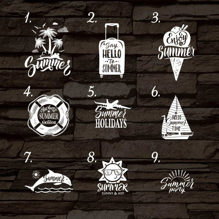 Szeretem a nyarat mintaválasztós 7 színű 3D led lámpa