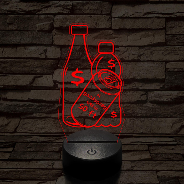 A gazdagság titka: 50 ft 7 színű 3D led lámpa