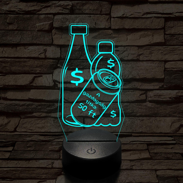 A gazdagság titka: 50 ft 7 színű 3D led lámpa