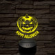 Halloween tökfej 7 színű  3D led lámpa