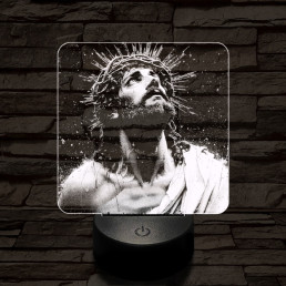 Jézus áhitat 7 színű valósághű 3D led lámpa