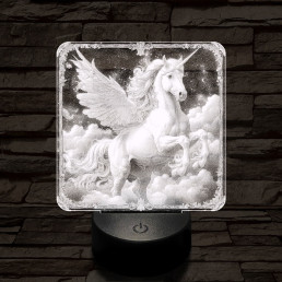 Pegazus tündöklése 7 színű valósághű 3D led lámpa