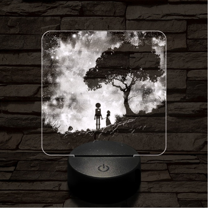 Közös remény 7 színű valósághű 3D led lámpa