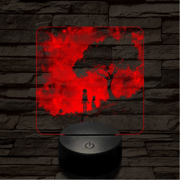 Közös remény 7 színű valósághű 3D led lámpa