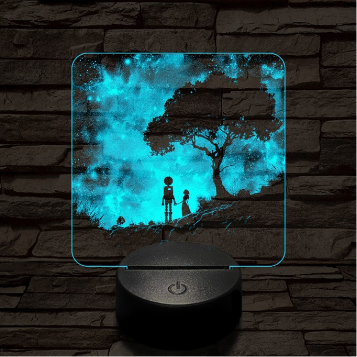 Közös remény 7 színű valósághű 3D led lámpa