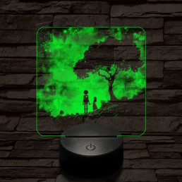 Közös remény 7 színű valósághű 3D led lámpa