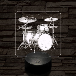 Dobszerkó 7 színű valósághű 3D led lámpa