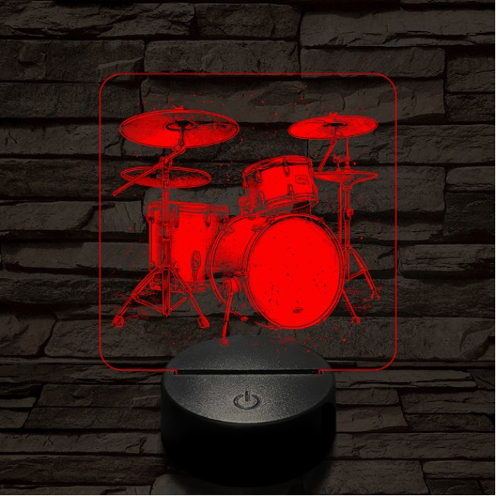 Dobszerkó 7 színű valósághű 3D led lámpa