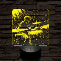 Dobszóló 7 színű valósághű 3D led lámpa