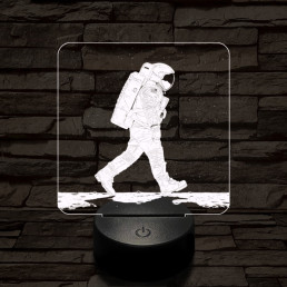 Holdséta 3D led lámpa