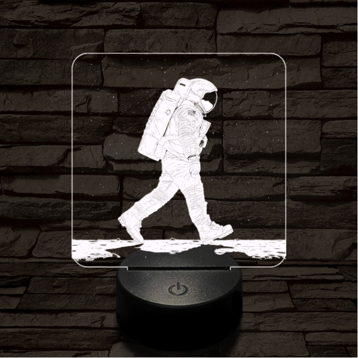 Holdséta 3D led lámpa