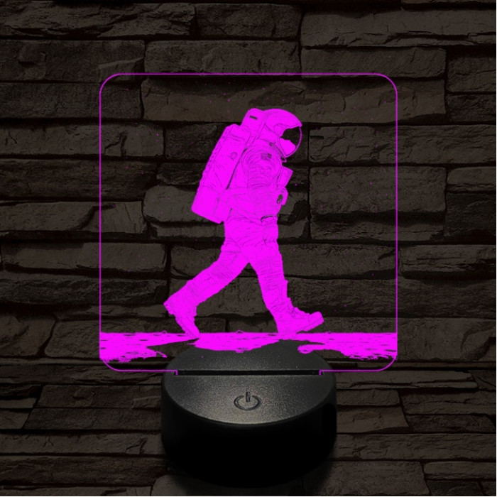 Holdséta 3D led lámpa