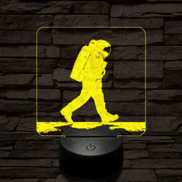 Holdséta 3D led lámpa